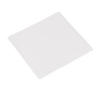QUARKZMAN Papier Résistant à L'Huile pour Pizza, 100Pcs 20x20cm Feuilles de Papier en Carton Ondulé à Une Couche pour Tapis de Pizza, Panier Alimentaire pour Pique-Nique, Festival (Blanc)