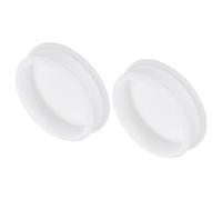 QUARKZMAN Paquet de 2 Silicone Bouton-Pression 60mm/2.36" Diamètre Blanc | Verrouillage Trou Bouchons Caoutchouc Panneau Joint Couvercle Affleurer Panneau Rond Clôtures Étanche Étanchéité