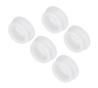 QUARKZMAN Paquet de 5 Silicone Bouton-Pression 30mm/1.18" Diamètre Blanc | Verrouillage Trou Bouchons Caoutchouc Panneau Joint Couvercle Affleurer Panneau Rond Clôtures Étanche Étanchéité