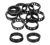 QUARKZMAN Passe Cable Bureau, 16 Pièces 40mm/1.57" de Diamètre de Montage en Nylon, Rondes, pour Divers Câbles, Tubes et Fils, Noires