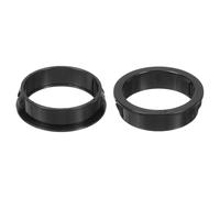 QUARKZMAN Passe Cable Bureau, 8 Pièces 40mm/1.57" de Diamètre de Montage Bagues de Protection en Nylon, Bague de Protection Ronde pour Câbles, Tubes et Fils Divers, Noire