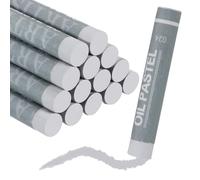 QUARKZMAN Pastels À L'huile Doux, Craies Pastels À L'huile Couleurs Vibrantes Fournitures D'art Blendables Pour Peinture Dessin Melange Artistes Débutants(Light Gray, Pack Of 36)