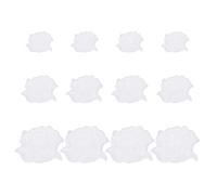 QUARKZMAN Patches à Repasser Roses, Patch Brodé Rose Appliqué Fleur Patch à Coudre Décoration Réparation pour Vêtements Sacs à Dos Vestes Chapeaux Jeans Artisanat, 12pcs, 3 Tailles, Blanc