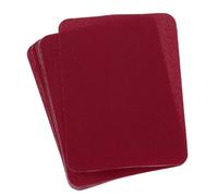 QUARKZMAN Patchs Thermocollants pour Réparation de Tissu de Vêtements, 4,9"X3,7", pour Vêtements, Pantalons, Sacs, Réparation de Trous Et Décoration, Lot de 10 (Rouge Daté)