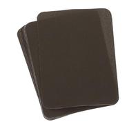 QUARKZMAN Patchs Thermocollants pour Réparation de Tissus, 4,9"X3,7", pour Vêtements, Pantalons, Sacs, Réparation de Trous Et Décoration, Lot de 10 (Marron)