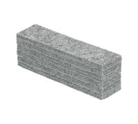 QUARKZMAN Patins en Feutre pour Meubles, 6Pcs 3.94" x 0.98" Feutre Adhésif Anti-Dérapant Protège-Pieds De Chaise pour Protéger Les Sols en Bois Dur, Gris