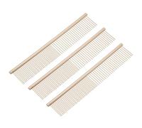 QUARKZMAN Peigne Pour Chien Et Chat, Peignes Pour Animaux Dents En Acier Inoxydable Avec Extrémités Arrondies Pour Nœuds Tapis Enlèvement Des Poils Lâches, 7.5IN