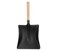 QUARKZMAN Pelle À Cendres De Cheminée 18" Pelle À Poussière De Jardin en Métal avec Manche en Bois pour Poêle À Bois Charbon