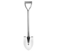 QUARKZMAN Pelle À Creuser 31.7 x 6.5 en Acier Inoxydable Pelle Ronde avec Manche en D pour Camping Jardinage Plage