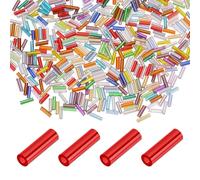 QUARKZMAN Perles De Verre Bugle, 6x7mm Perles Tube En Vrac, Mini Perles Libres Pour Fabrication De Bijoux DIY Bracelets Colliers Artisanat Décoration Vêtements 2000 Pcs | Multicolore