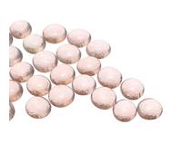 QUARKZMAN Perles de Verre, Gemmes de Verre Plates Roses 0,22 LB (0,47-0,87") Marbres de Verre Cailloux pour Remplissage de Vase Décoration d'Aquarium Bricolage Artisanal