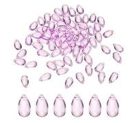 QUARKZMAN Perles en Verre Cristal en Forme de Larme 8x14mm 200 Pièces