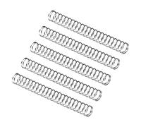 QUARKZMAN Petit Compression Ressort x 5PCS Ressort Acier Extension Ressort pour Ménage Applications, [ Argent Ton, 0.5mm Fil Dia, 5mm OD, 45mm Libre Longueur]