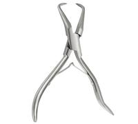 QUARKZMAN Pinces Pour Extensions De Cheveux 5" En Acier Inoxydable Outils Pour Extensions De Cheveux Multifonction Pinces Pour Micro Liens Micro Anneaux Extensions De Plumes, Ton Argenté