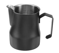 QUARKZMAN Pitcher À Mousse À Lait, 10.1 oz / 300ml Tasse À Lait En Acier Inoxydable Avec Échelle Pour Pitcher À Vapeur De Lait Latte Art Cappuccino Café Espresso Accessories, Noir