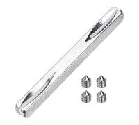 QUARKZMAN Pivot De Porte, 85mm De Longueur Pièce De Rechange Pour Poignée De Porte Barre Pivot Avec Vis Hexagonales, Pièces Carrées Pour Poignée De Porte Pièce Pour Meubles, Ton Argenté