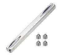 QUARKZMAN Pivot De Porte, 95mm De Long Barre Pour Poignée De Porte Avec Vis Hexagonales, Pièces Carrées Pour Poignées De Porte Pièce De Rechange, Projets DIY, Ton Argenté