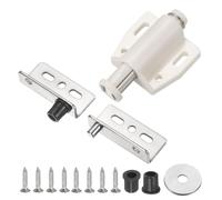 QUARKZMAN Pivot Hinge, 40 x 18 mm Charnière À Pivot En Fer Lourd À Axe Caché Fermeture Magnétique À Une Tête Et Kit De Bague Pour Meubles Armoires Portes En Silver