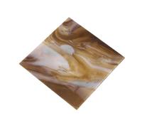 QUARKZMAN Plaque De Verre Teinté Carreau De Mosaïque 3.9 Inch x 3.9 Inch Plaques De Verre Teinté Marron Foncé Pour Artisanat DIY, Projet Artistique