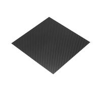 QUARKZMAN Plaque Panneau Feuille en Fibre de Carbone 3K, 200 x 200 x 0.5mm Plaque Panneau en Fibre de Carbone Flexible Pour RC Aircraft, Model Car, Auto Parts (Twill Matte)