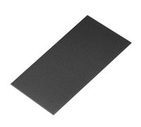 QUARKZMAN Plaques Panneaux Feuilles en Fibre Carbone 3K, 100 x 250 x 2.5mm Plaque Planche en Fibre Carbone Stratifié Brillant Tissage Uni Flexible pour Avions RC Modèles Voitures Pièces Auto
