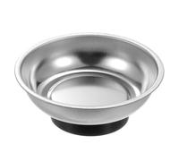 QUARKZMAN Plateau Magnétique Rond 3" x 1,14" en Acier Inoxydable pour Outils Magnétiques, Support de Pièces pour Vis, Écrous, Boulons, Rondelles et Pièces Métalliques