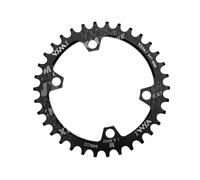 QUARKZMAN Plateau Narrow Wide pour Vélo De Route Rapide pour 96 BCD Plateau De Vélo 144mm/5.67" Alliage D'Aluminium Noir 1 Pièce