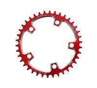 QUARKZMAN Plateau Narrow Wide pour Vélo De Route Speed pour BCD 110 Plateau De Vélo 159.89mm/6.29" Rouge Alliage D'Aluminium CNC 1 Pc