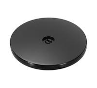 QUARKZMAN Plateau Tournant 150mm Acrylique avec Roulement à Bille Noir | Support Giratoire Rotatif Rond, Base Lazy Susan pour Ordinateur Présentoirs Bijoux Cuisine Table Maison Étagère