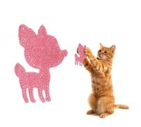 QUARKZMAN Play Item, Game Accessory À Cataire Résistant Aux Morsures, Durable Et Ludique, Play Item, Game Accessory À Mâcher pour Chat en Forme De Cerf Rempli De Cataire (Rose Blanc), Destin