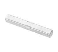 QUARKZMAN poignée de porte intérieure, poignée porte coulissante de 60mm de Long, Pièces de Rechange de Verrou de Porte en Fer pour la Plupart des Types de Poignées de Porte, Argent
