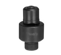 QUARKZMAN Poinçon de Tôle avec Trou de Perforation de 18,6 mm en Acier à Roulement pour Une Découpe Précise Manuelle de Plaques Métalliques, Évier, Acier Inoxydable, Noir
