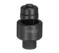 QUARKZMAN Poinçon de Tôle avec Trou de Perforation de 20,4 mm en Acier à Roulement pour Une Découpe Précise Manuelle de Plaques Métalliques, Évier, Acier Inoxydable, Noir