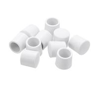 QUARKZMAN Porte Butée Pare-Chocs Embouts, 10pcs - Caoutchouc Porte Butoir Embouts Capuchons, Silicone Pare-Chocs Remplacement Extrémités pour Protéger Portes, Mur (Blanc)
