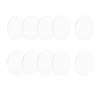 QUARKZMAN Porte-Clés En Acrylique Naturels, 10Pcs 5.5 Pouces Ronds Porte-Clés En Acrylique Transparent 3mm Épais Disques Cercles Naturels Avec Trous Pour Artisanat, Étiquettes, Étiquettes