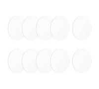 QUARKZMAN Porte-Clés En Acrylique Naturels, 10Pcs 7.1 Pouces Ronds Porte-Clés En Acrylique Transparent 3mm Épais Disques Cercles Naturels Avec Trous Pour Artisanat, Étiquettes, Labels