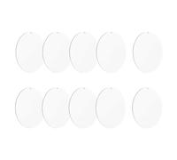 QUARKZMAN Porte-Clés En Acrylique Vides, 10Pcs 4.7 Pouces Ronds Porte-Clés En Acrylique Transparent 3mm Épais Disques Cercles Vides Avec Trous Pour Artisanat, Étiquettes, Pendentifs, Labels