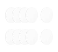 QUARKZMAN Porte-Clés En Acrylique Vierges, 10Pcs 7.9 Pouces Ronds Porte-Clés En Acrylique Transparent 3mm Épais Disques Cercles Vierges Avec Trous Pour Artisanat, Étiquettes, Labels