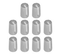 QUARKZMAN Potentiomètre Contrôle Bouton ABS Guitare pour 6mm D Type Arbre Électrique Guitare Puissance Amplificateurs, Stéréos, Basses Volume Ton 270 Degrés Rotatif Gris Blanc 20pcs