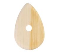 QUARKZMAN Poterie Ribs 10.3cm x 6.5cm Bois Argile Céramique Sculpture Outils pour Finition Forme et Lissage Élimination Traces Doigts