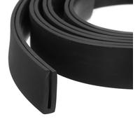 QUARKZMAN Profilé de Bord en Forme de U, Bande de Protection en Caoutchouc de 9,8 Pieds de Longueur, Adapté aux Bords de 1,5-2 mm, (15/64" L x 25/32" H) Noir