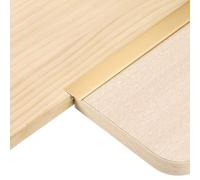 QUARKZMAN Profilé de transition en T 2,9 pi x 0,79" en alliage d'aluminium pour sol vinyle, bande de jonction pour sol stratifié carrelage, écart entre sols, couleur or