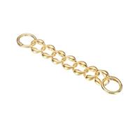 QUARKZMAN Prolongateur de Sangle de Sac 6,3 Pouces, chaîne de Prolongation Or Clair, chaîne de Remplacement en métal pour Sac à Main avec Boucle à Ressort pour Pochettes, Largeur 0,8