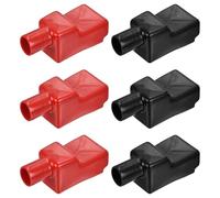 QUARKZMAN Protecteur De Borne De Batterie, 6 Pcs Couvre-Borne De Batterie Protecteur De Camion Couvre Bornes Positives Et Negatives Capuchons FL20-43-75