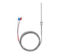 QUARKZMAN PT100 RTD Thermocouple Sonde De Température NPT1/8-50 à 500C | En Acier Inoxydable, 6.6ft, 5x100mm