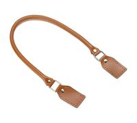 QUARKZMAN Purse Straps, 24 inch Genuine Leather Strap, Leather Purse Handles Handbag Handles Replacement pour Mini Pouch, DIY Handcrafted Bag Making Accessories, Light Brown