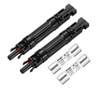QUARKZMAN PV Porte-Fusible Inline Avec Fusible Connecteurs Photovoltaïques | 2 Pcs, 25A 1000V, Etanche, Porte-Fusible pour Système de Panneau Solaire