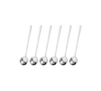 QUARKZMAN- QUARKZMAN-5 pouce 6pcs Inox Acier Expresso Cuillères, Argent