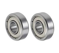 QUARKZMAN R1660ZZ 6x16x5mm Bille Roulements x 2PCS Chrome Acier pour Machines et Outils, Roulement à Bille à Gorge Profonde [Double Scellé]