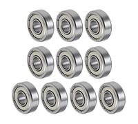 QUARKZMAN R1660ZZ 6x16x5mm Billes Roulements x 10PCS Chrome Acier pour Machines et Outils, Roulement à Bille à Gorge Profonde [Double Scellé]